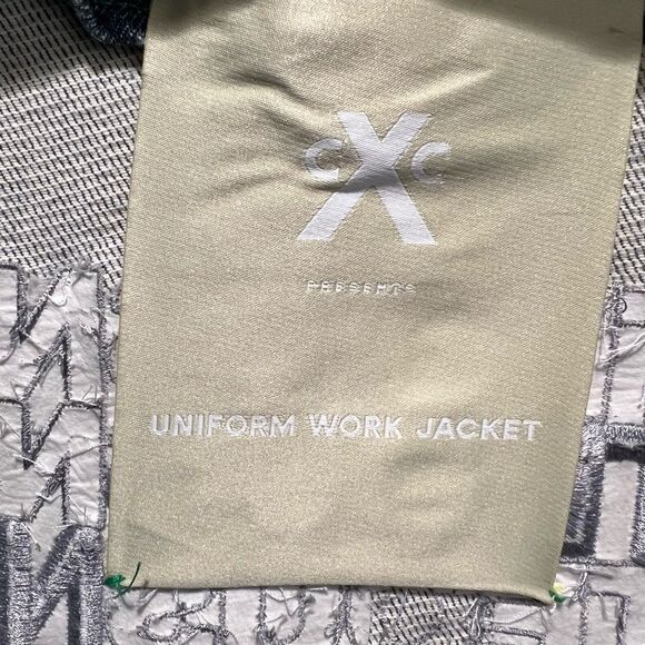 Cross Colours Denim Men’s Oversize Uniform Work Jacket - Vintage Blue Size L NWT - Picture 8 of 8